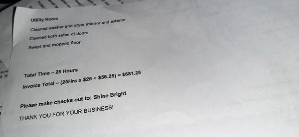 Charges cleaning and for utility room i didnt even have. Retalition for filing  human right case against them.