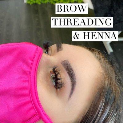 Threading & Brow Henna Walk-Ins welcome! Mon - Sat 11-5pm