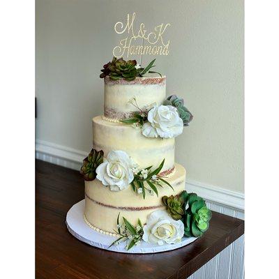 Succulent Wedding Cake