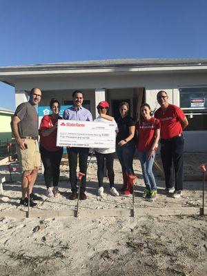 Very grateful to be able to be part of this great project with some of my team members. A big thank you to the Habitat for Humanity of Great