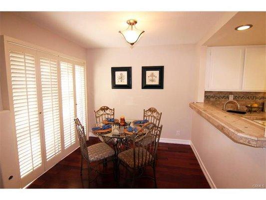 My dining room staged by Steve and April.