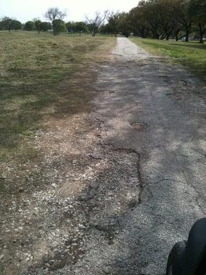 This is the cart path