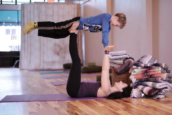 Nothing better than family yoga!