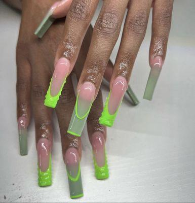 Acrylic long nails, we do it all