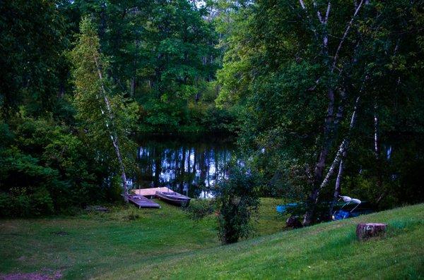 The gorgeous lake at the Buckwheat Resort