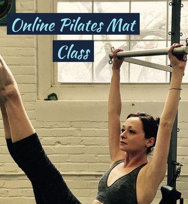 Offering online Pilates Mat Classes