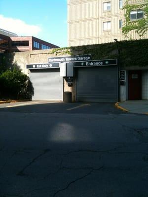 Garage doors closed during non-office hours