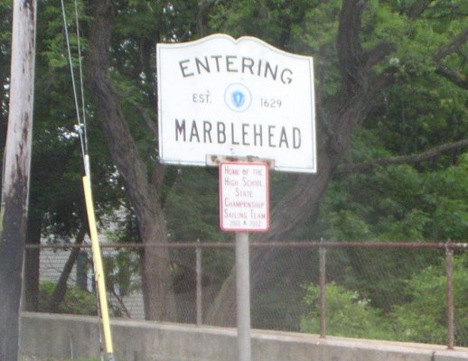 Entering Marblehead, Massachusetts.