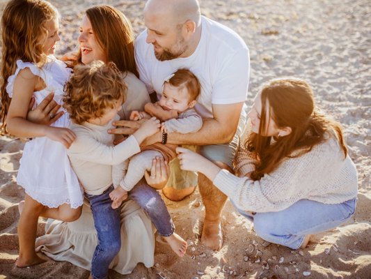 Family beach session