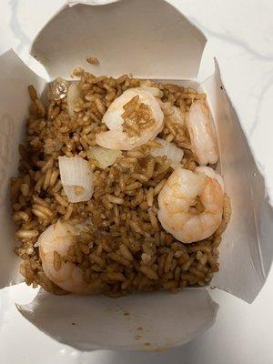 Shrimp Fried Rice- No Vegetables!!