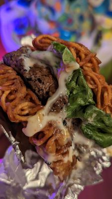 Regular ramen burger