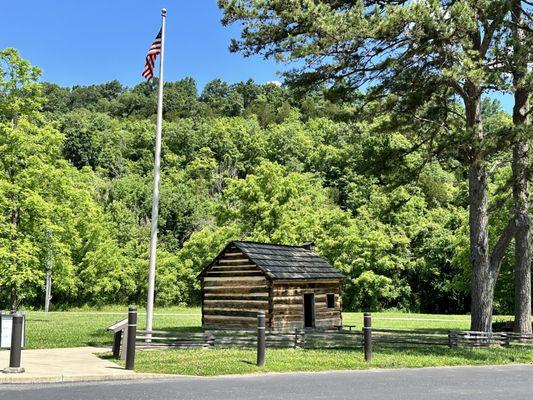 The cabin at Knob Creek.