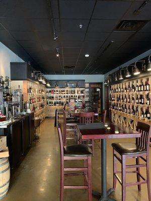 Interior and wine selection