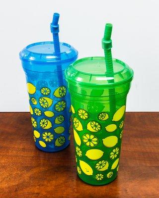 Souvenir lemonade cups.