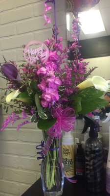 More beautiful flowers from the girls at Watson's!!! They are amazing!!!