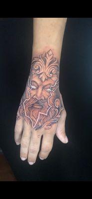 Full hand tattoo