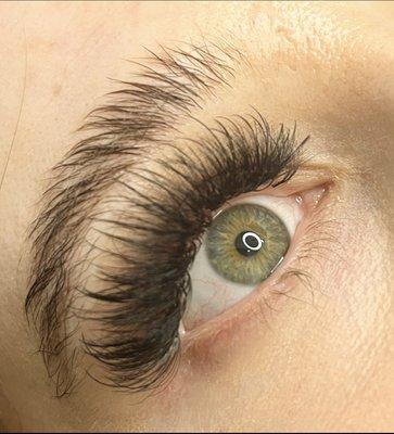 Wispy volume lashes