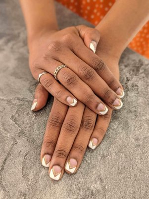 Gel Modified French Tip Manicure