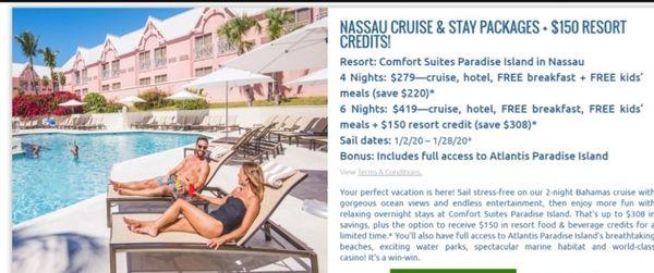 Cruise and stay get the best of both worlds.