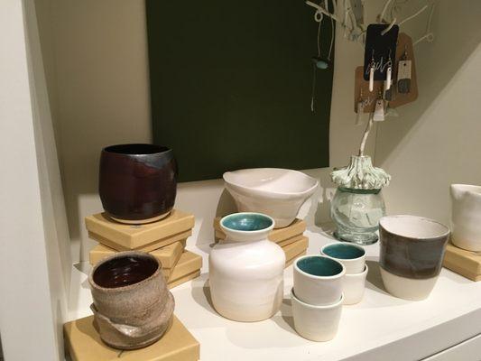 Very nice ceramics/pottery for sale in the gift portion of the gallery.