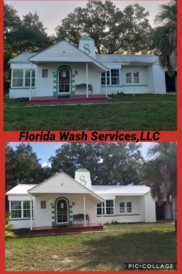 Metal roof soft wash and house soft wash.