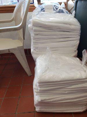 Commercial sheets and linens. Pick up and drop off