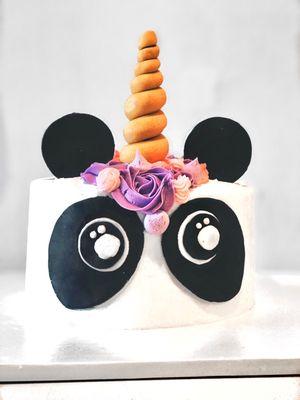 Vanilla Pandacorn birthday cake