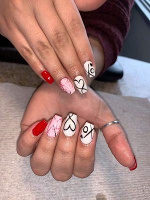 Valentine's nails