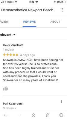 Review for Shawna