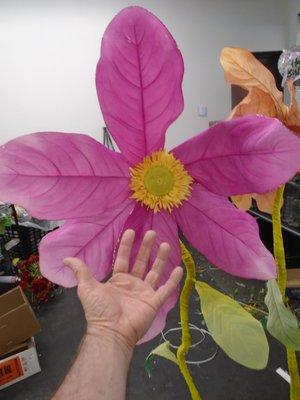 A giant 6 foot tall display flower - cool!