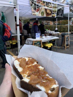 Carmel Apple Toast