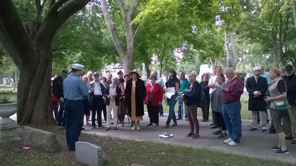 Crocker House Museum Cemetery Walk at Clinton Grove Cemetery: first weekend of October