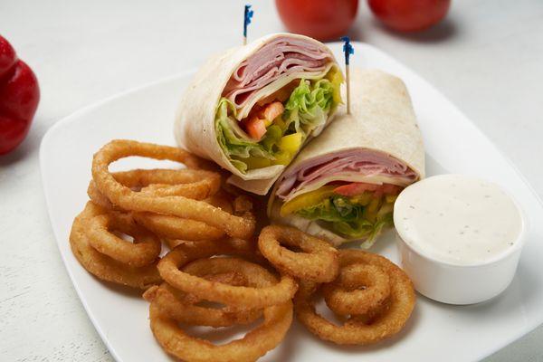 Ham Wrap with Onion Rings