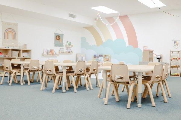 Our brand new classrooms encourage creativity and allows children to learn in a clean modern space.