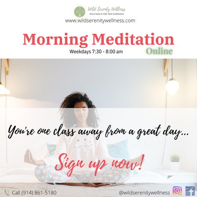 Morning Meditation (Online Class) - Weekdays 7:30-8:00am EST