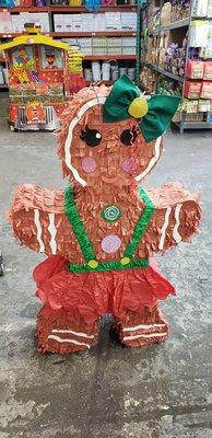 Gingerbread lady pinata.  $15