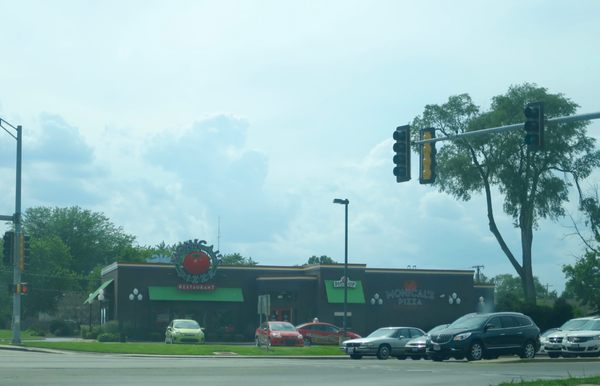 Corner storefront.