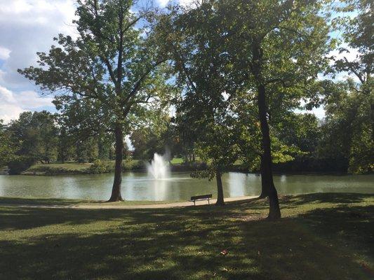 Nice walking trail around pond