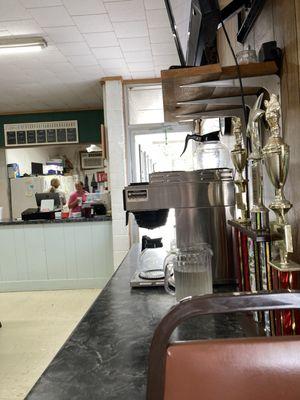 view of decor and coffee pot