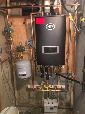 High efficiency boiler/water heater