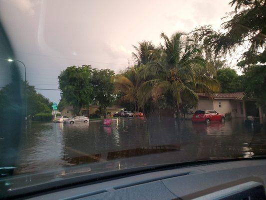 Flood due to heavy rain