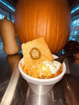 Brisket Chili companied by our home made Jalapeño Cornbread.