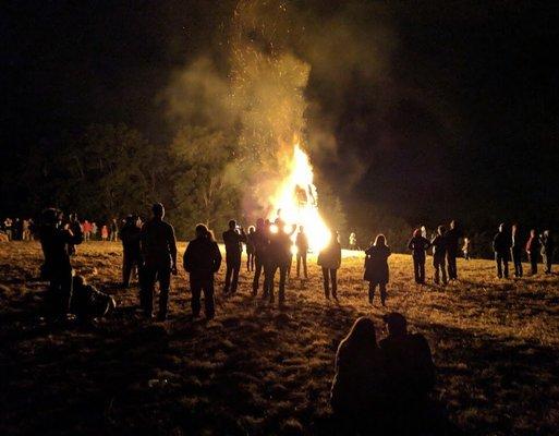 Bonfire begins "Ring of Fire" on Labor Day Saturday