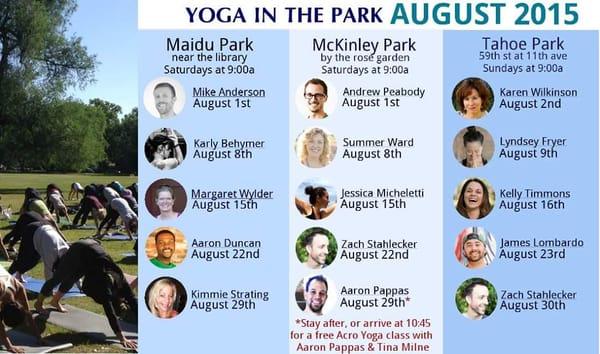 Yoga in the Park