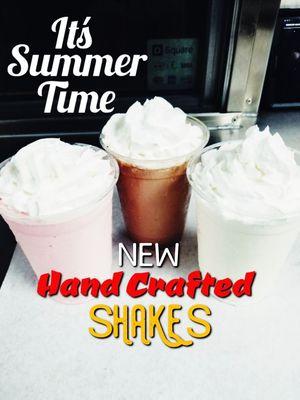 Evolve the Burger Truck's Hand Crafted Shakes. Available in vanilla, chocolate, strawberry or caramel!