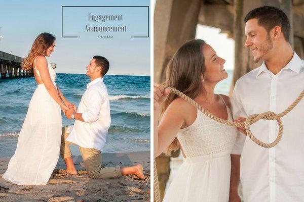 Celebrate the love!  Romantic couple, engagement/ surprise-proposals and anniversary photosessions from $80 in Coral Springs area