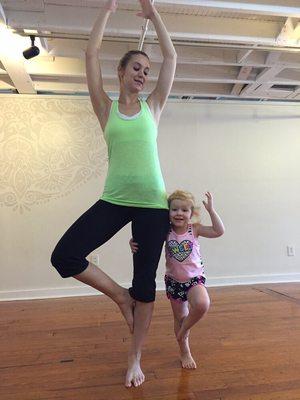 Mommy and me yoga :)