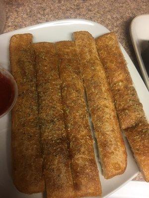 Bread sticks made to perfection...