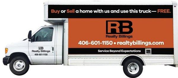 Realty Billings - use our moving truck for FREE!