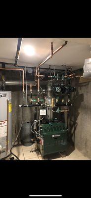 Newly installed 3-zone boiler